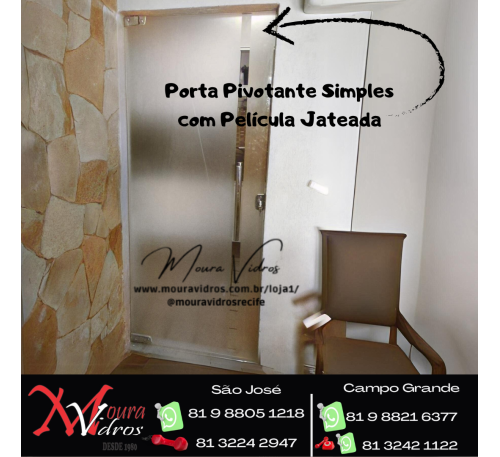 PORTA PIVOTANTE SIMPLES JATEADA